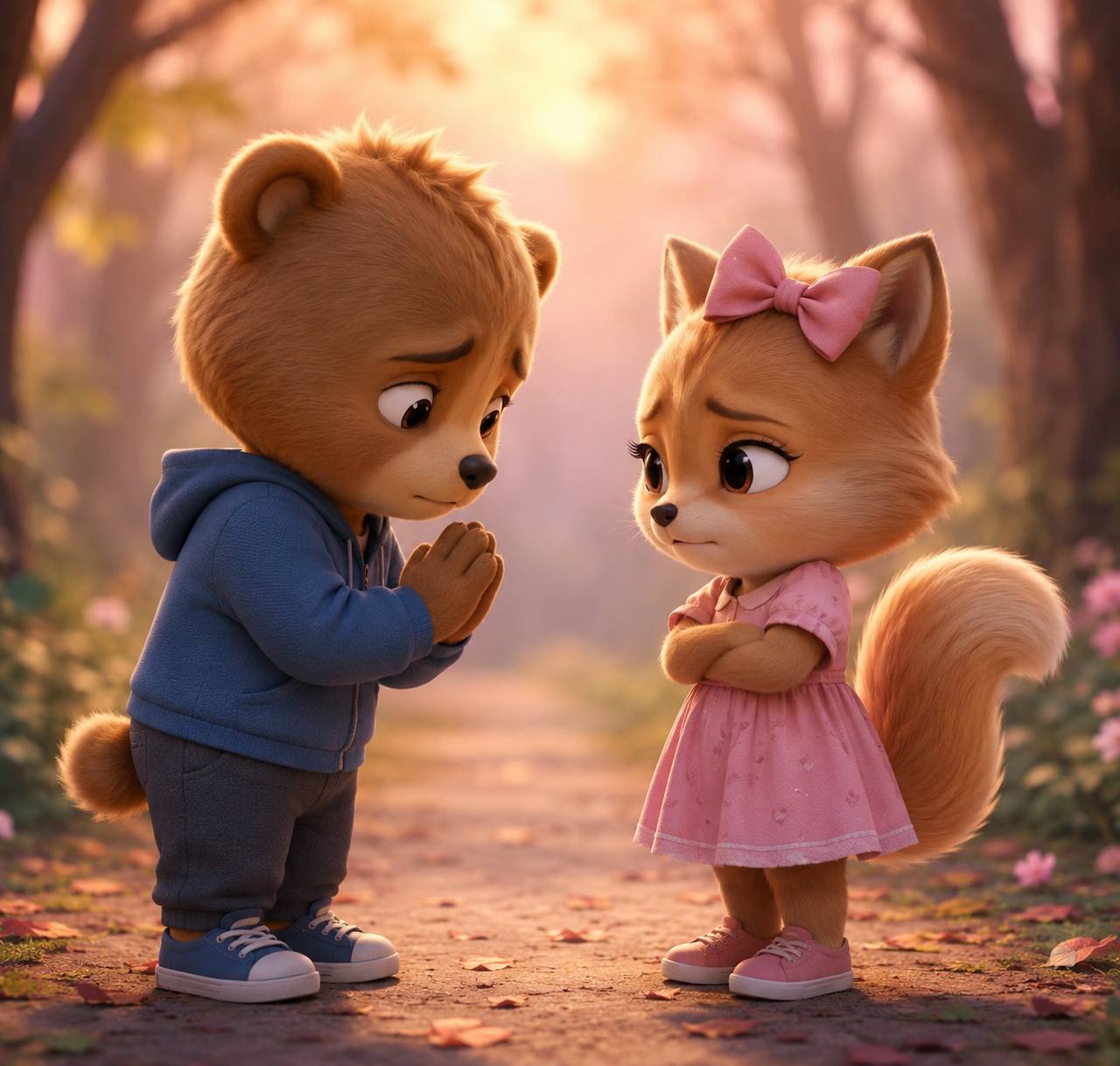 تصویر کارتونی قالب حرفی برای آشتی